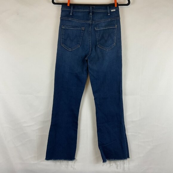 Mother The Hustler Ankle Fray Jeans 25 Blue Home Movies - Picture 6 of 12